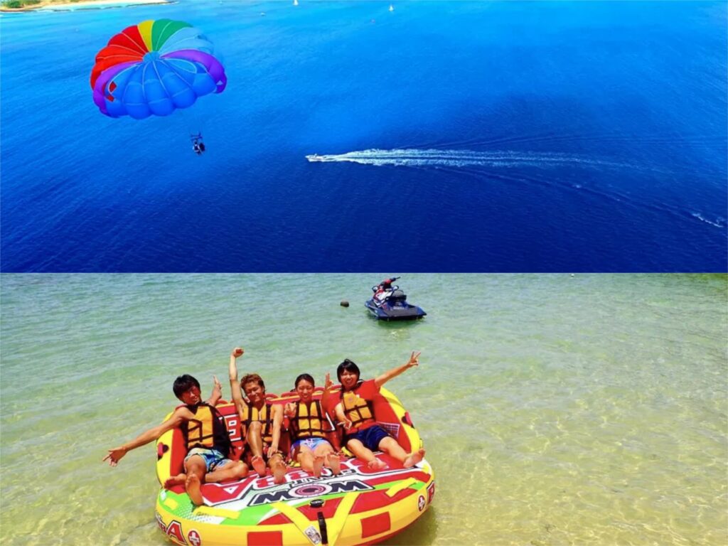 パラセーリング　ウォータートイ　セットプラン　沖縄