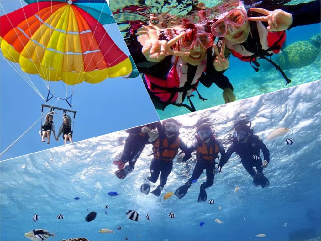 パラセーリング　シュノーケリング　セットプラン