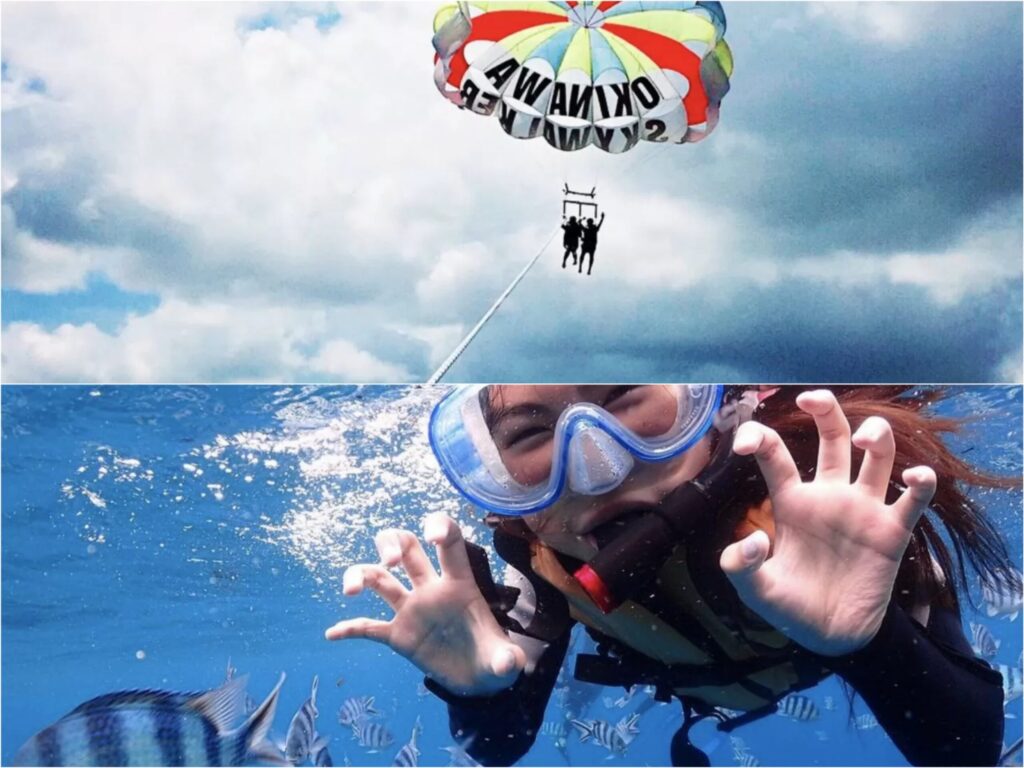 パラセーリング　シュノーケリング　セットプラン