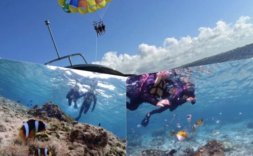 青の洞窟、シュノーケリング、パラセーリング